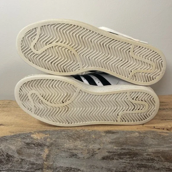 Men's Adidas Superstar 2 White Leather Athletic Tennis‎ Shoes G17068 - 7.5 READ - Picture 9 of 10